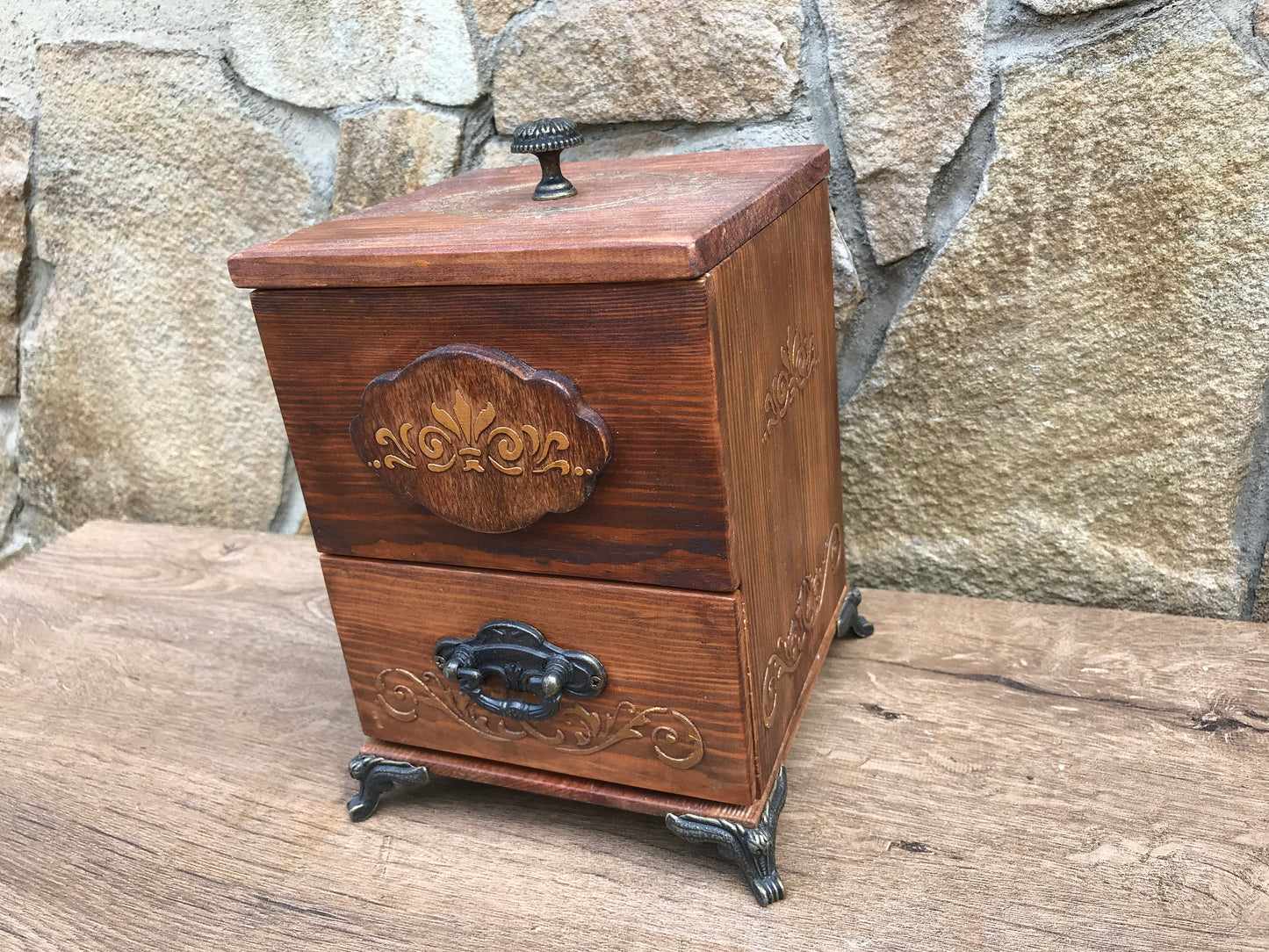 Wooden gift, jewelry box, jewelry storage, jewelry casket, vintage casket, wooden casket,wooden anniversary,5th anniversary,chest of drawers