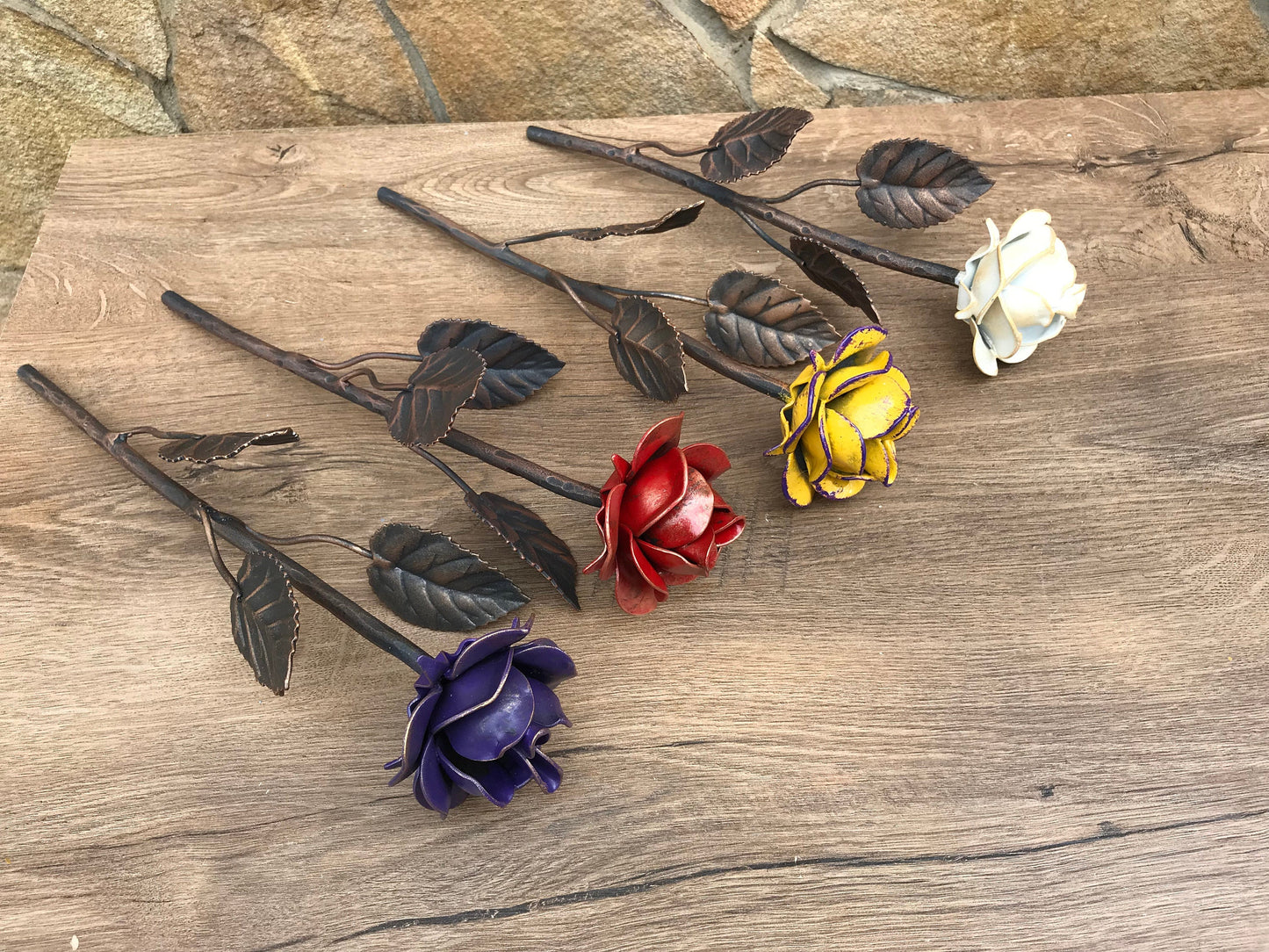 6th anniversary, 5th anniversary, iron gift, iron anniversary gift, wooden anniversary, bridesmaid gift, iron rose, iron decor, gift box,axe