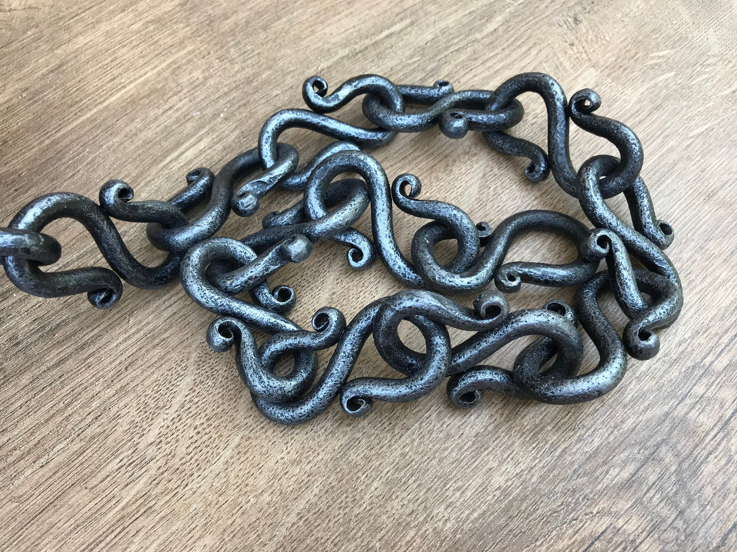 chain link plant hanger Hand forged chain 1-6 feet – ForgedCommodities