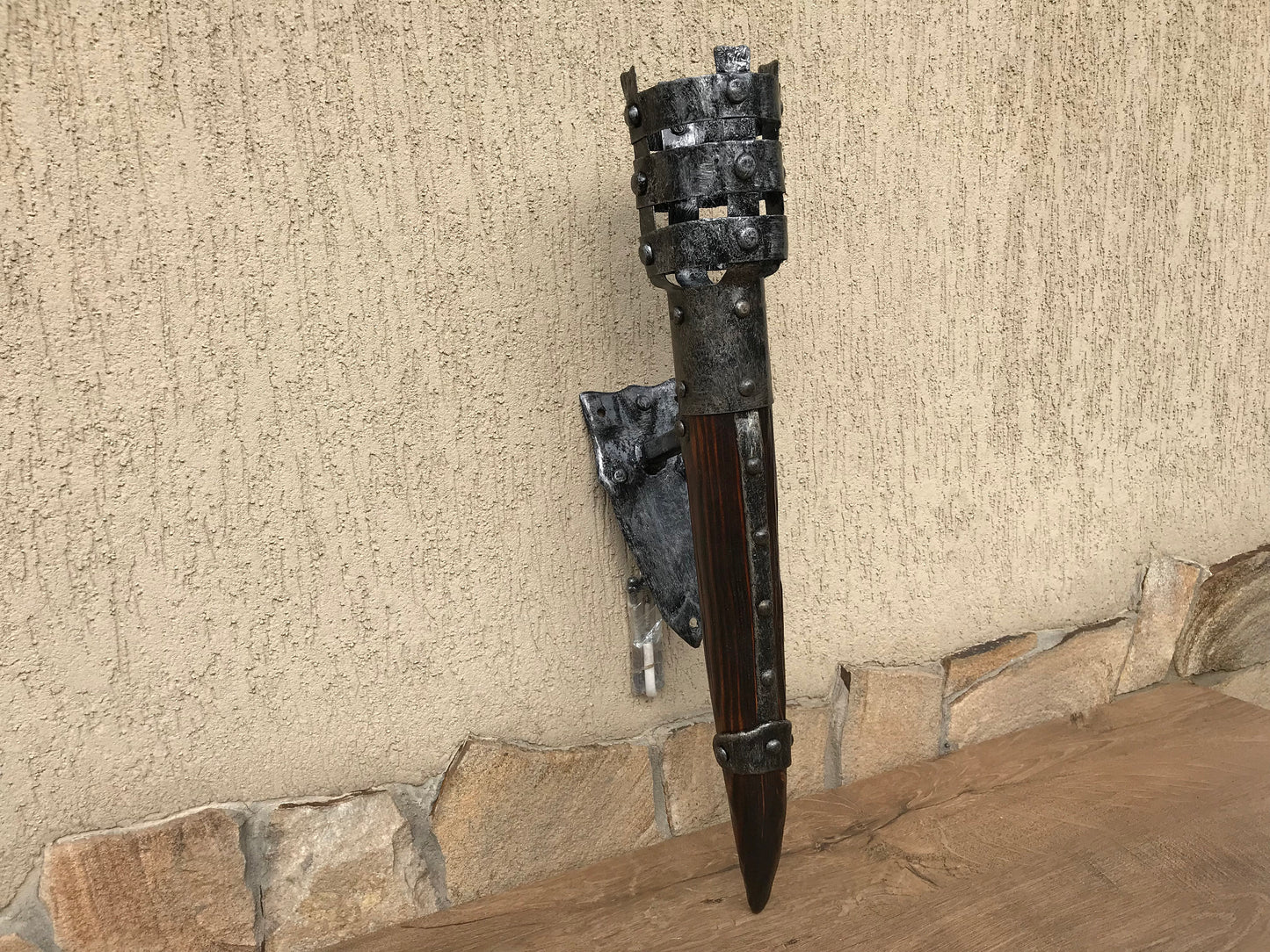 Wall sconce, viking lantern, rustic lantern, hand forged sconce,porch lamp,torch lamp,castle decor,medieval castle,wall decor,medieval decor
