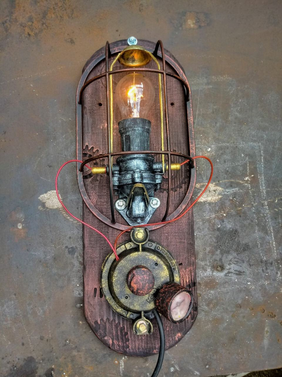 Steampunk lantern, industrial lamp, loft lamp, steampunk lamp, loft lamp idea, vintage lamp, wall lamp, wall decor, steampunk gift,steampunk