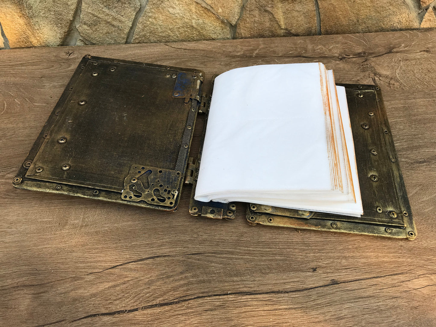 Steampunk photo album, industrial album, photo gifts, photo album, photo frame, photo, photo album cover,scrap metal welded,photo gift ideas