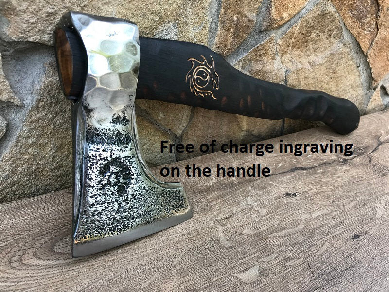 Viking axe, manly iron gifts, medieval axe, tomahawk, gifts for men, viking tomahawk, viking knife, handcrafted axe, backyard axe, axe head
