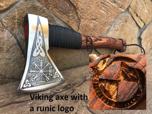 Viking axe, viking symbols, tattoo symbols, pagan symbols, talisman, amulet, runic symbols, asatru symbols,Norse symbols,mens gifts,vegvisir