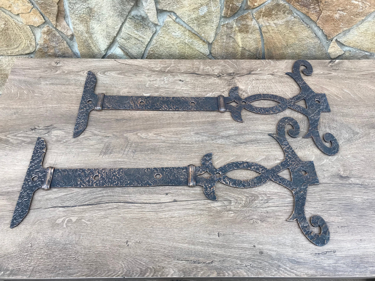 Hinges, pair of hinges, antique door hardware, door handle, hammer, nail, screw, strap hinges, door decor, antique door hinges,hardware,door