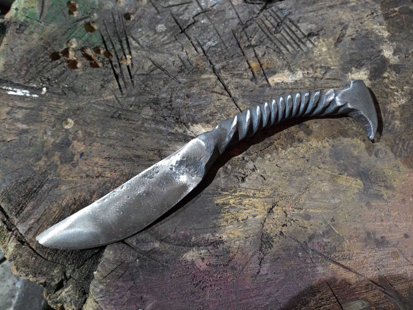 Hand forged knife, viking knife, rustic knife, medieval knife, middle ages knife, viking dining set, viking armor, hunting, traveling gift