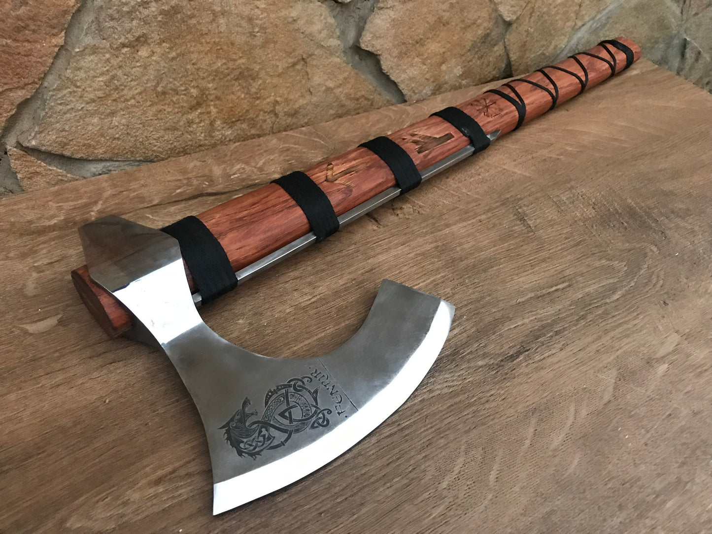 Runic axe, Fenrir, perun axe, pagan axe, viking axe, Ragnar, Dane axe, The Raider, bearded axe,Norse axe,berserker axe,mjolnir,viking weapon