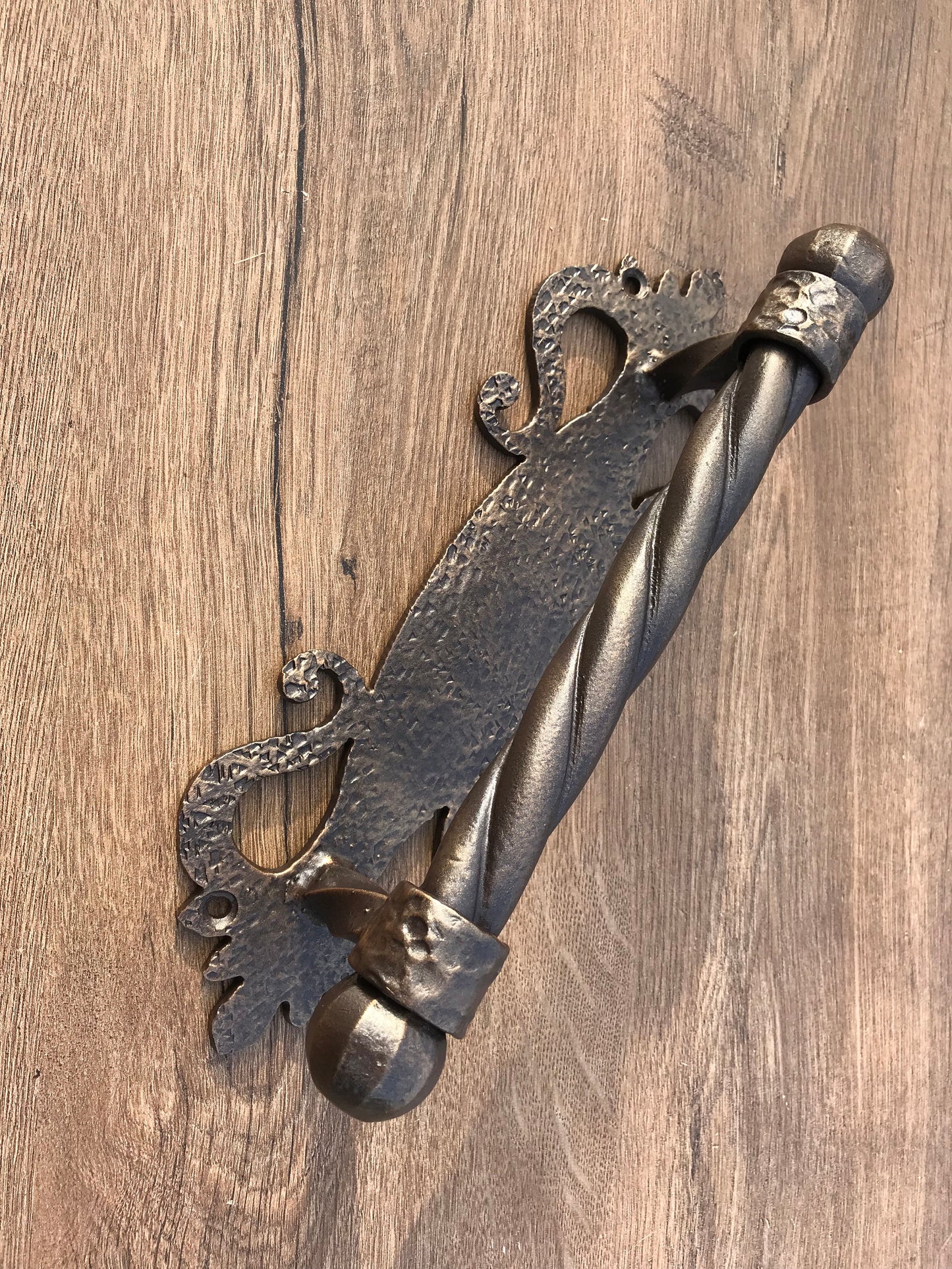 Vintage door pull, door handle, home sweet home, hand forged pull, moving away gift, new home,moving house gift,housewarming gift,door decor