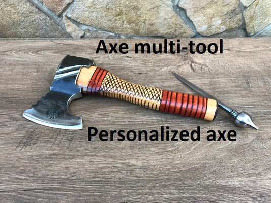 Viking axe, knife, mens gifts, viking armor, runic axe, runes decor, runes gift, hatchet, axe, axe gift, manly gift, handyman tool, vikings