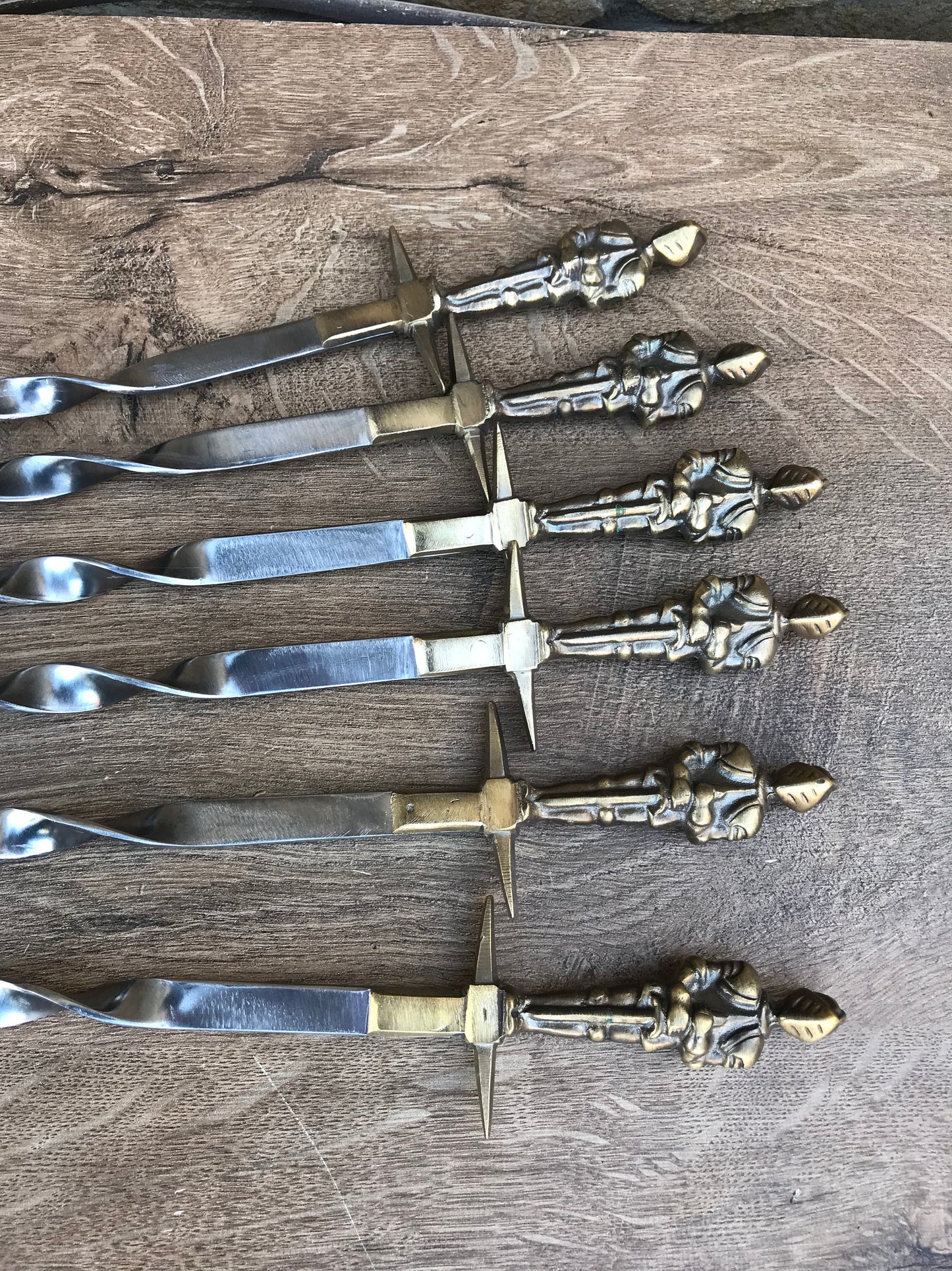 Viking food, skewers, viking skewers, grill tools, pricker, Middle Ages, camp equipment, LARP. SCA, reenactment,medieval,picnic,gift for dad