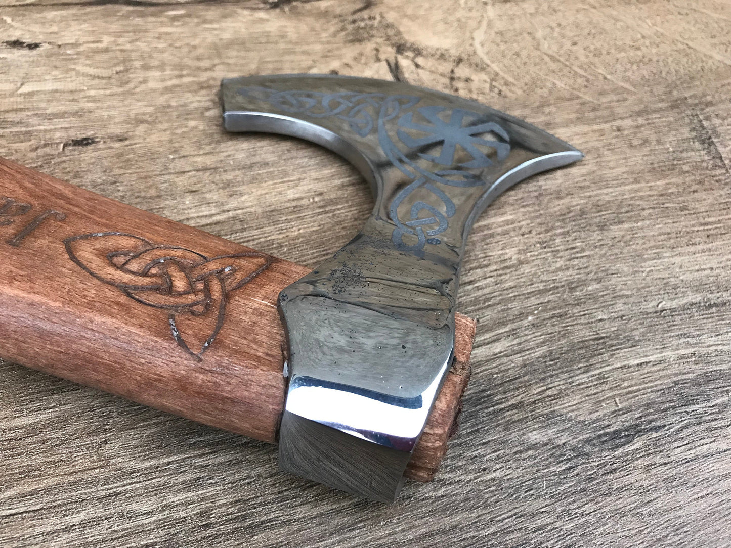 Personalized axe, personalized gift, personalized mens gifts, viking axe, hatchet, axe, runic axe, runic, runes, pagan symbol, celtic axe