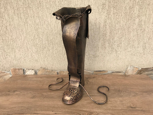 Umbrella holder, umbrella stand holder, umbrella stand, iron boot, walking stick holder, cane stand, entryway decor, engraved gift,iron gift