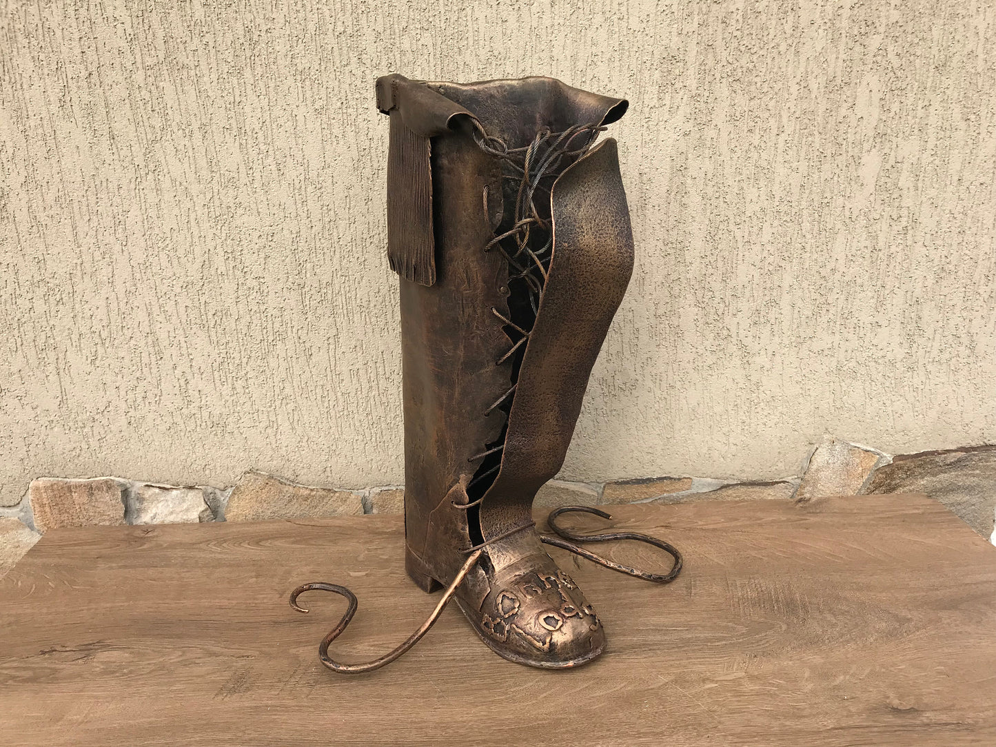 Umbrella holder, umbrella stand holder, umbrella stand, iron boot, walking stick holder, cane stand, entryway decor, engraved gift,iron gift