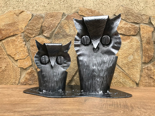 Metal owl, hand forged owl, owl sculpture, owl metal art, iron owl, owl decor, owl figurine, owl gifts, owl metal sculpture, metal bird, owl