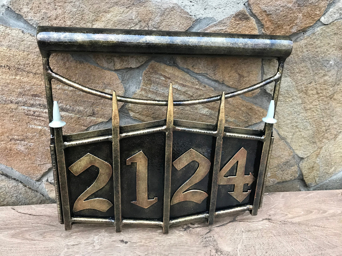 Custom house number plaque, custom house number sign,hand forged plaque,hand forged sign,house numbers,house number sign,house number plaque