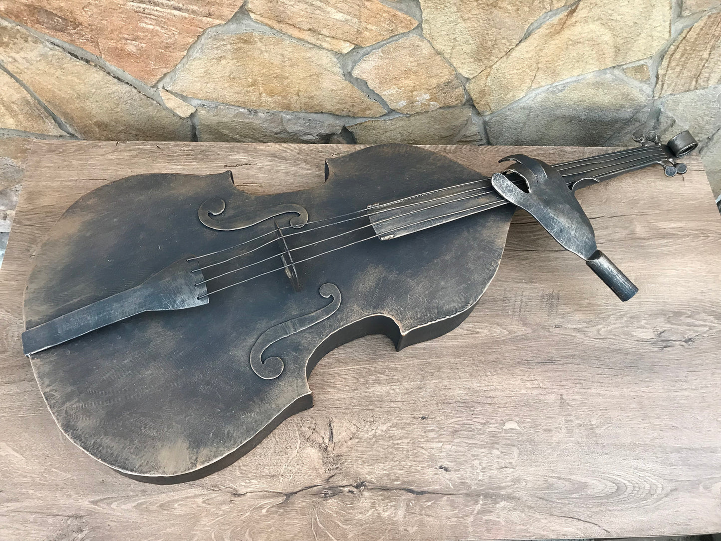 Hand forged cello, cello, music, gift for musician, music decoration, music gift, birthday gift, iron gift, cello gift,cello stand,cello art