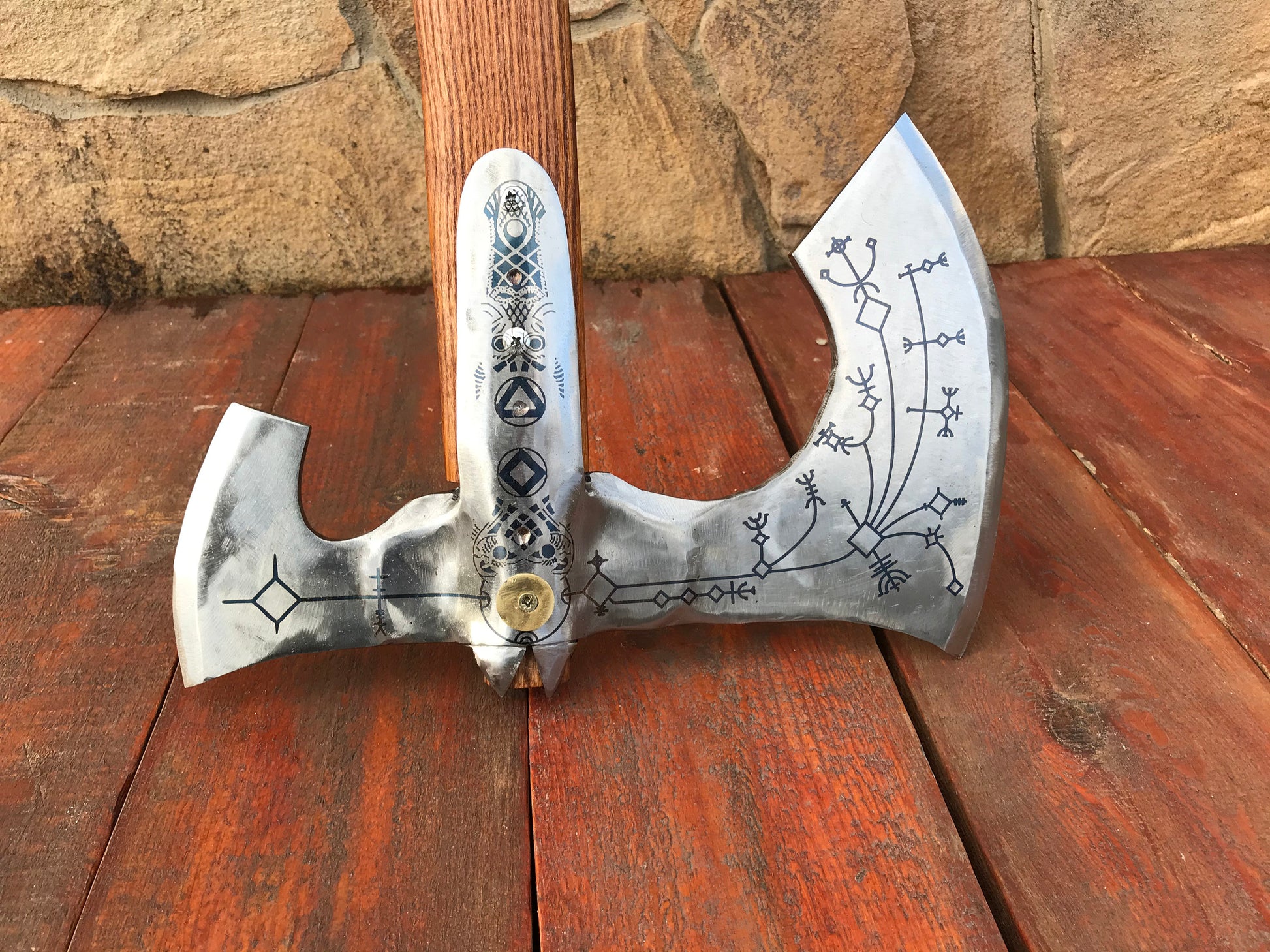 Hand-forged Kratos Axe  Fully Functional Leviathan Axe