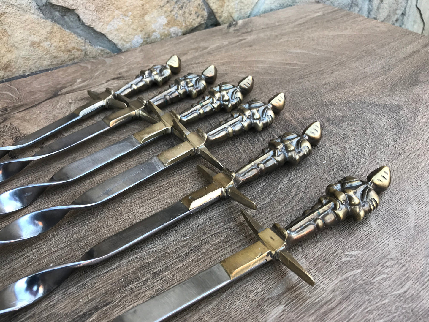 Viking food, skewers, viking skewers, grill tools, pricker, Middle Ages, camp equipment, LARP. SCA, reenactment,medieval,picnic,gift for dad