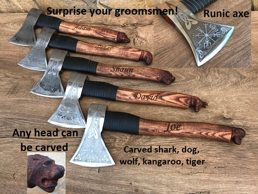 Groomsman gift, goomsmen gift set, groomsman gifts, groomsmen gift, groomsmen gift ideas, goomsman hatchet, groomsman axe, viking axe, axe