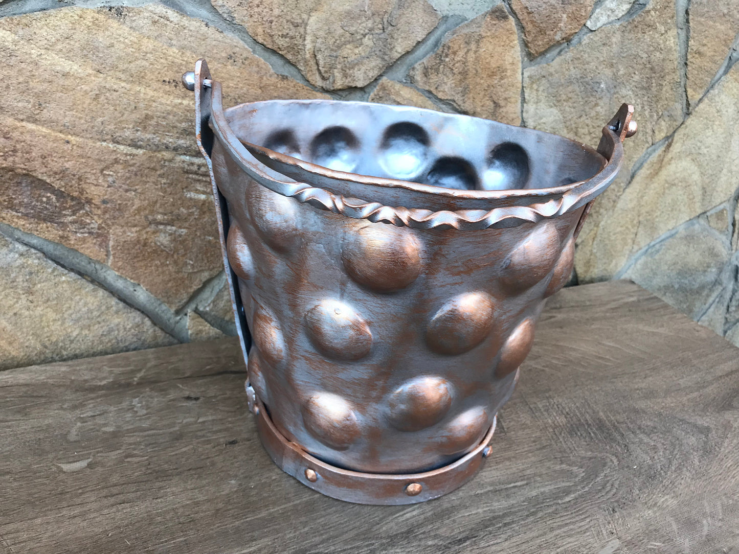 Bucket, coal bucket, ash bucket, coal pail, coal scuttle, coal scuttle bucket, firewood bucket,hand forged bucket,fireplace decor,fire poker