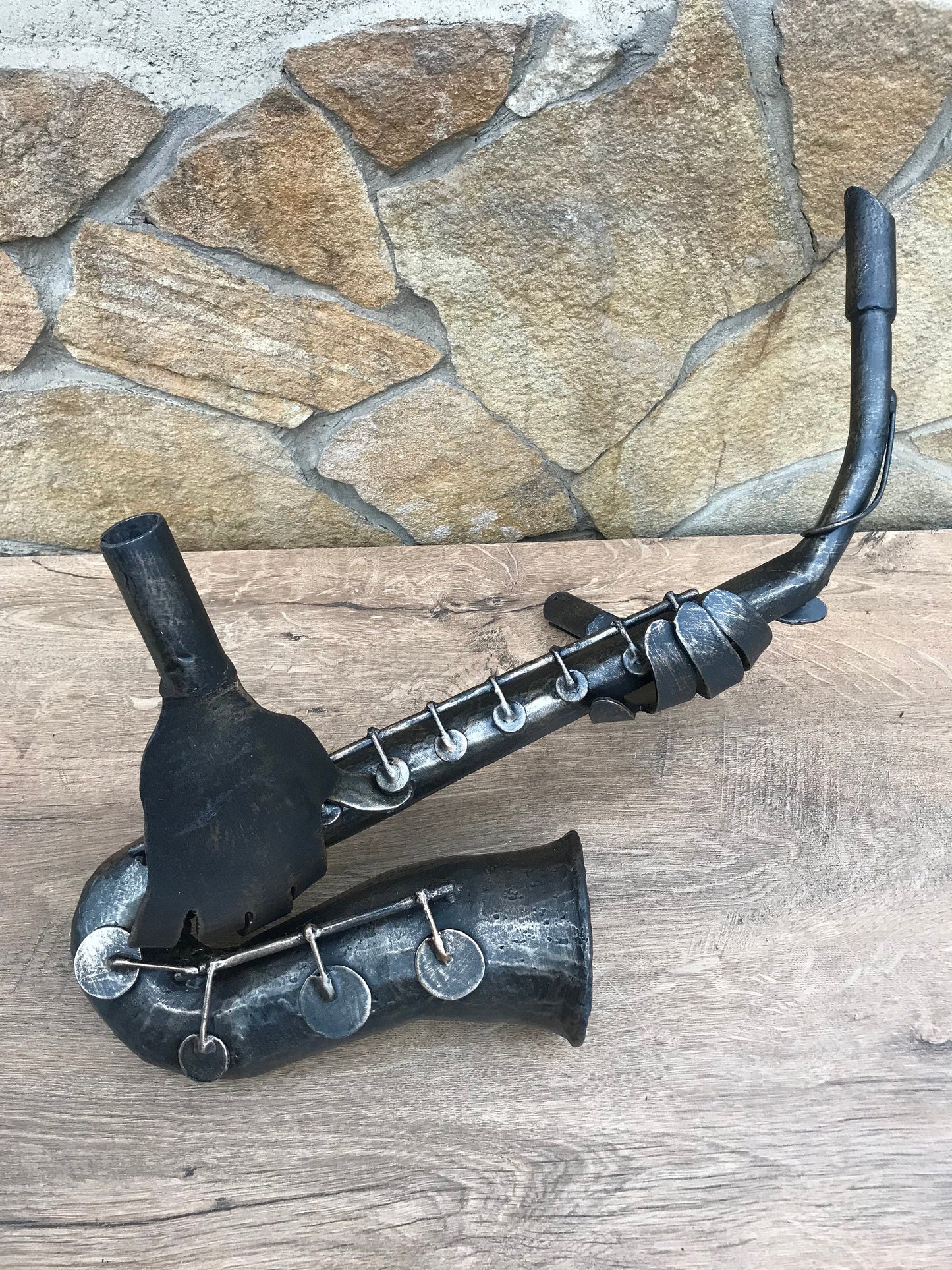 Hand forged saxophone, sax player, saxophone, saxophone gift, music, gift for musician, music decor, musig gift, birthday gift, iron gift