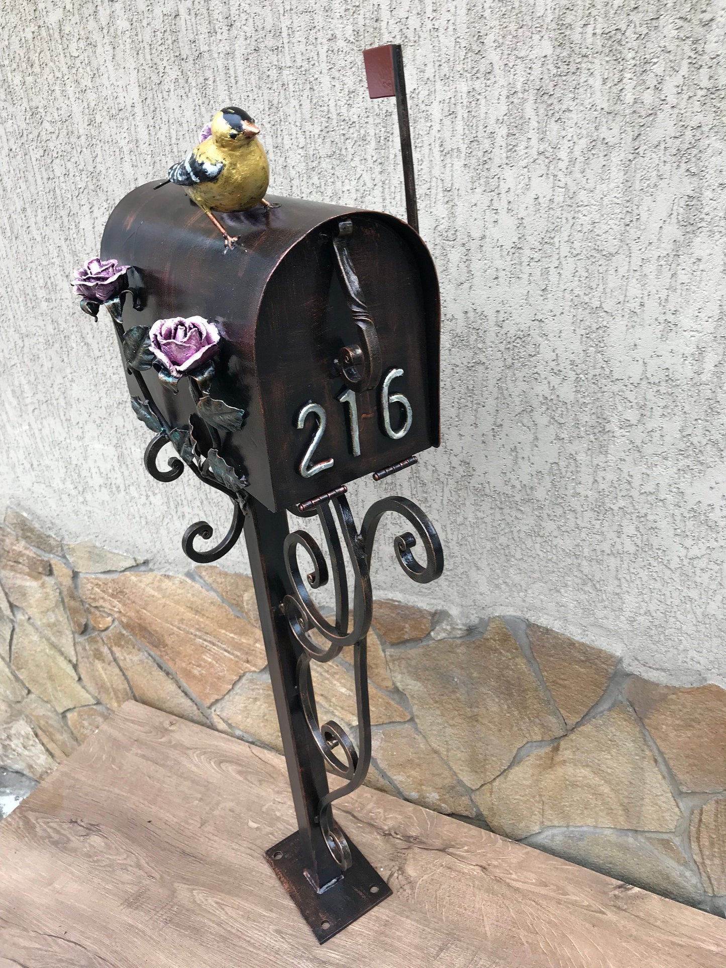 Mailbox, animal gift, mail box, gift for mom, sport gift, vikings, bird decor, gift for wife, wedding gift, birthday gift, engagement gift