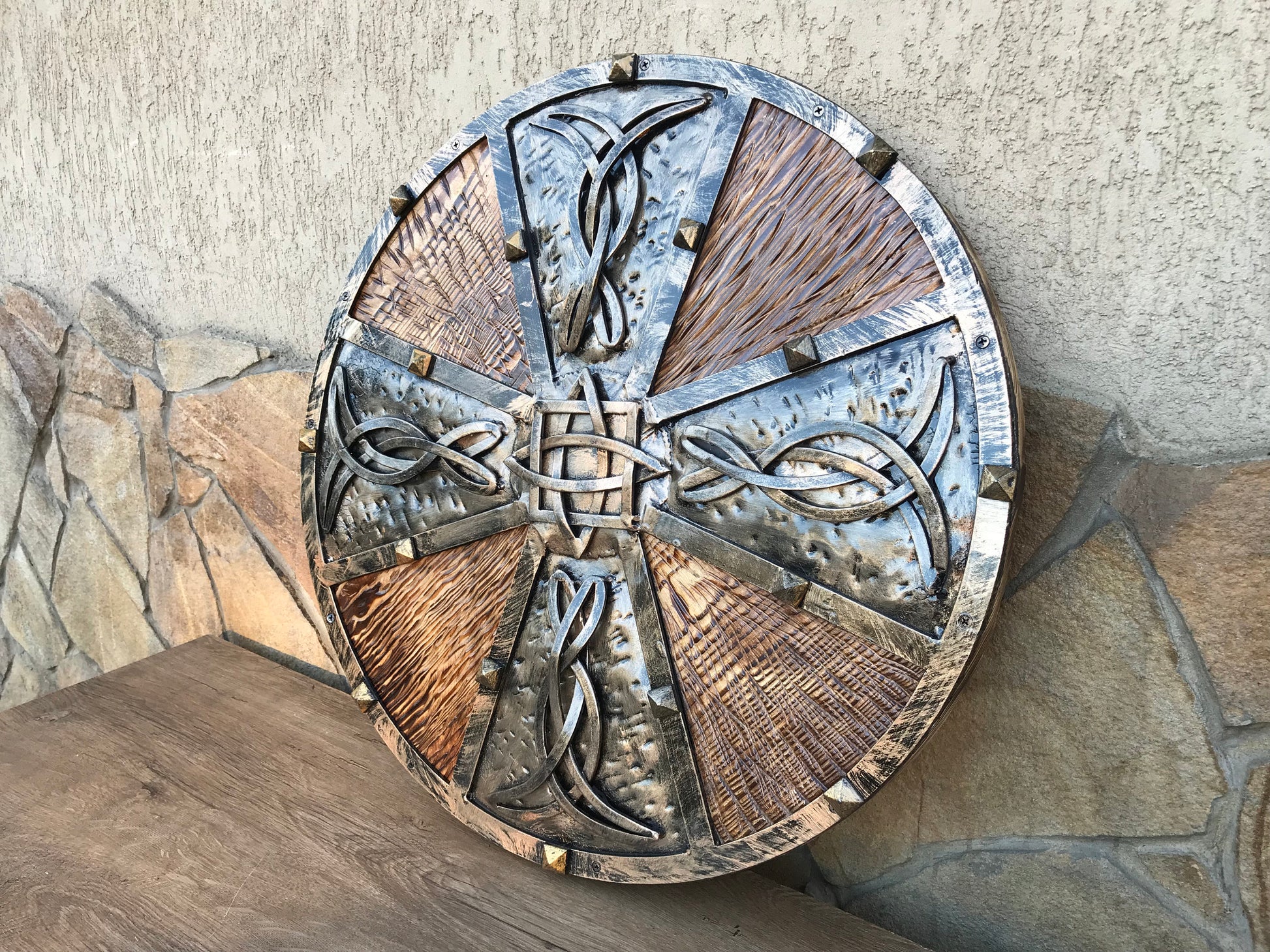 Celtic shield, decorative shield, axe holder, shield, viking shield, Christmas gift, cosplay armor,  mens gift, axe, medieval shield, viking