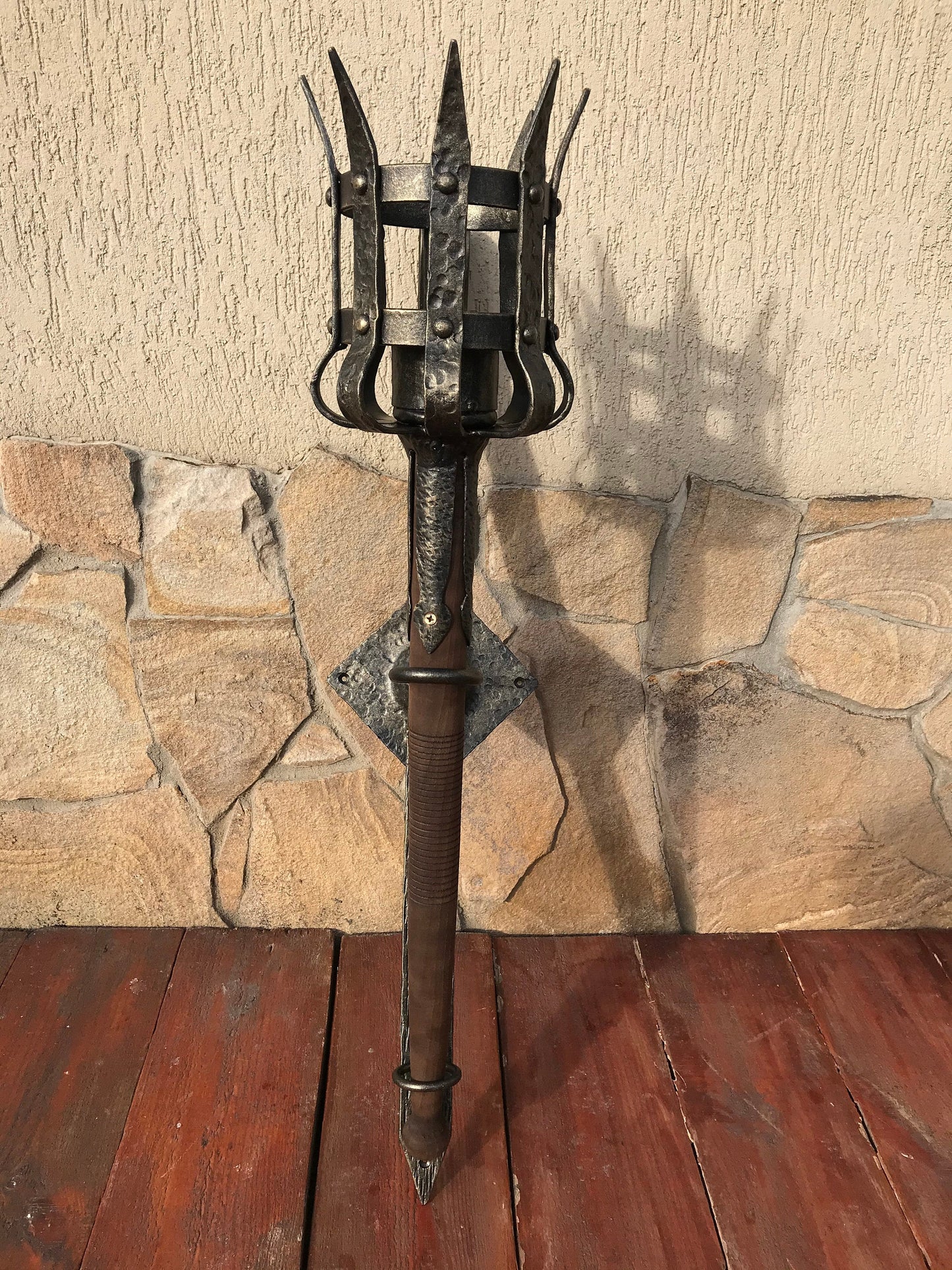 Torch, medieval torch, fire torch, torch candle holder, wall torch, wedding decor, wall sconce, viking torch, torch sconce, juggling, party