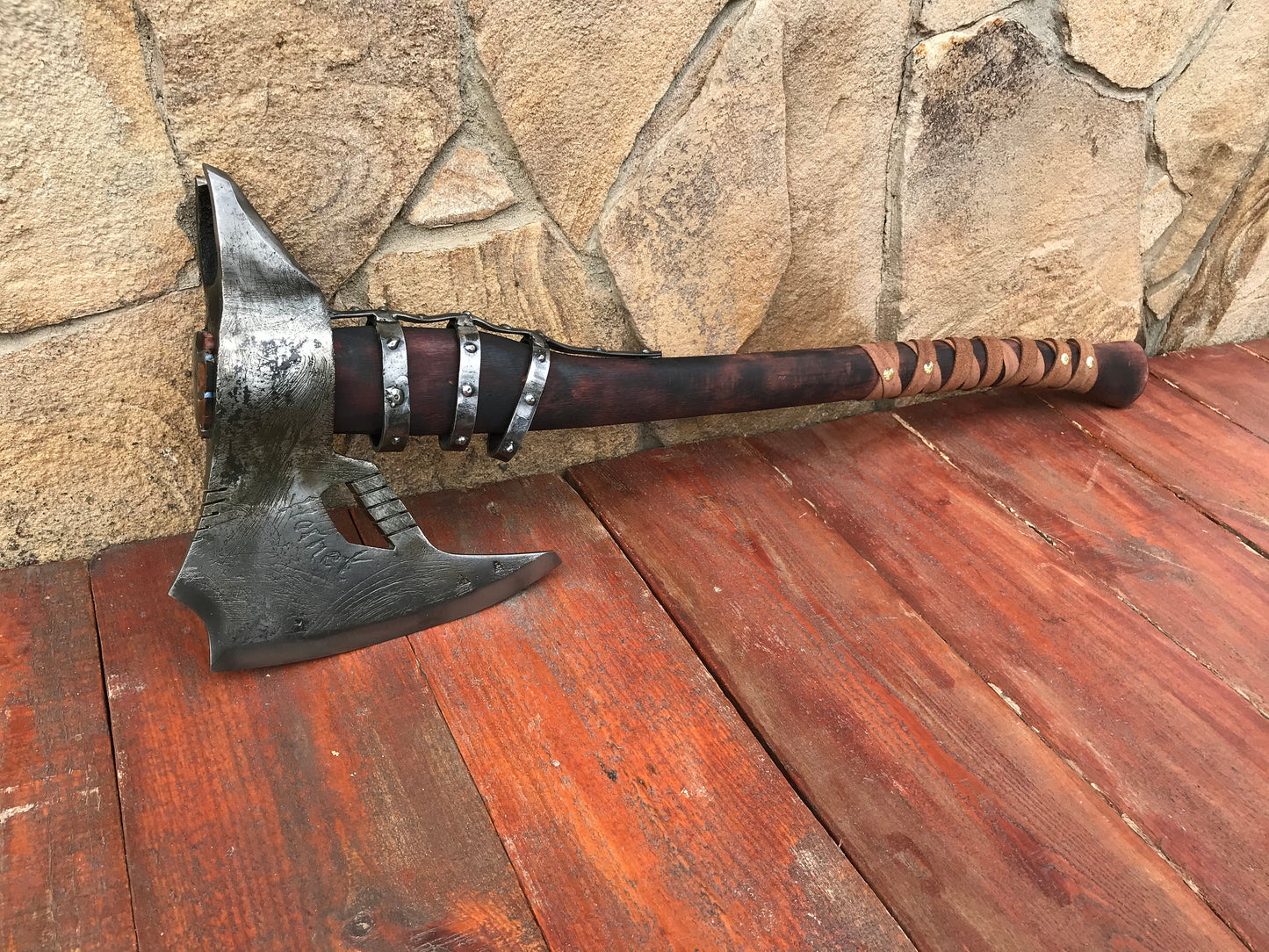 Medieval axe, viking axe, tomahawk, bearded axe, gift for boyfriend, 6th anniversary gift, mens gift, manly gifts,birthday gift,gift for dad