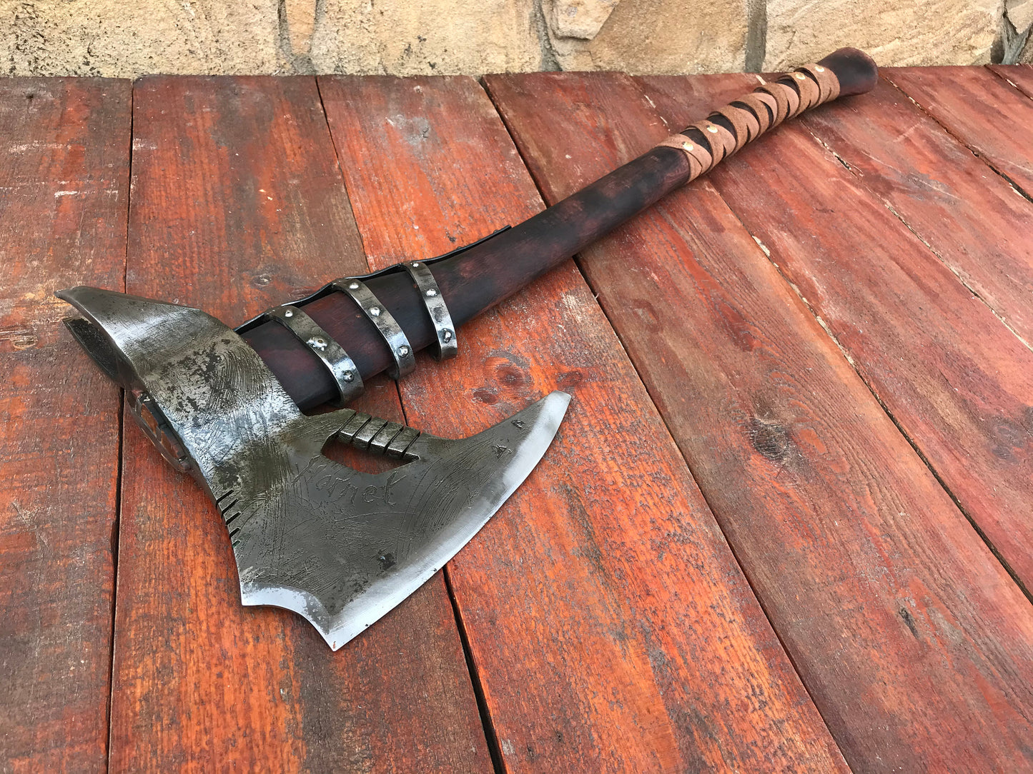 Medieval axe, viking axe, tomahawk, bearded axe, gift for boyfriend, 6th anniversary gift, mens gift, manly gifts,birthday gift,gift for dad