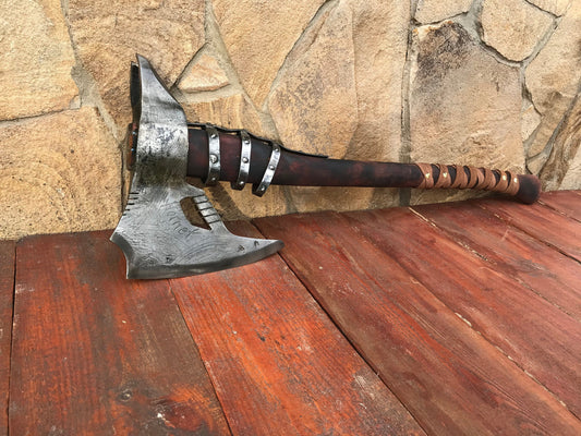 Medieval axe, viking axe, tomahawk, bearded axe, gift for boyfriend, 6th anniversary gift, mens gift, manly gifts,birthday gift,gift for dad