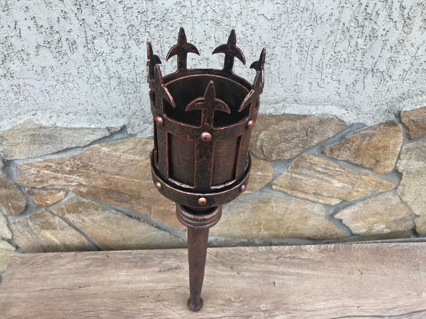 Torch candle holder,torch,sconce candle holder,wall sconce,vintage candlestick,medieval candelabra,castle candlestick,medieval candle holder