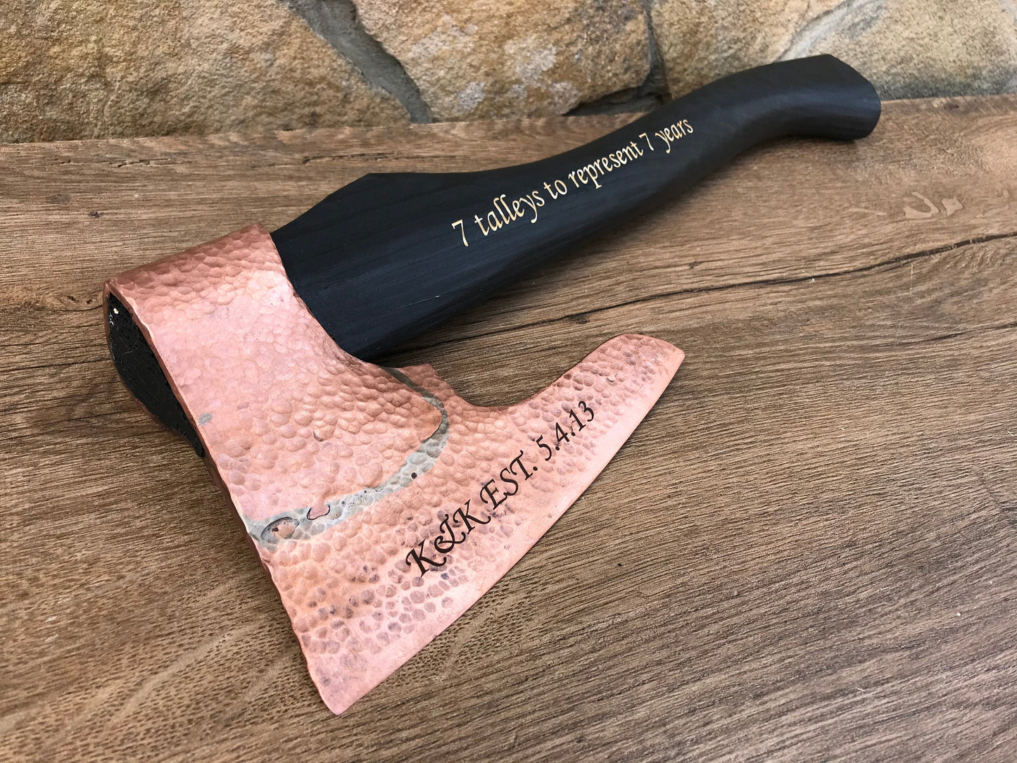 Copper axe, axe from copper, 7th anniversary gift for him, copper gift for him, 7th anniversary, copper gifts,copper anniversary gift, axe