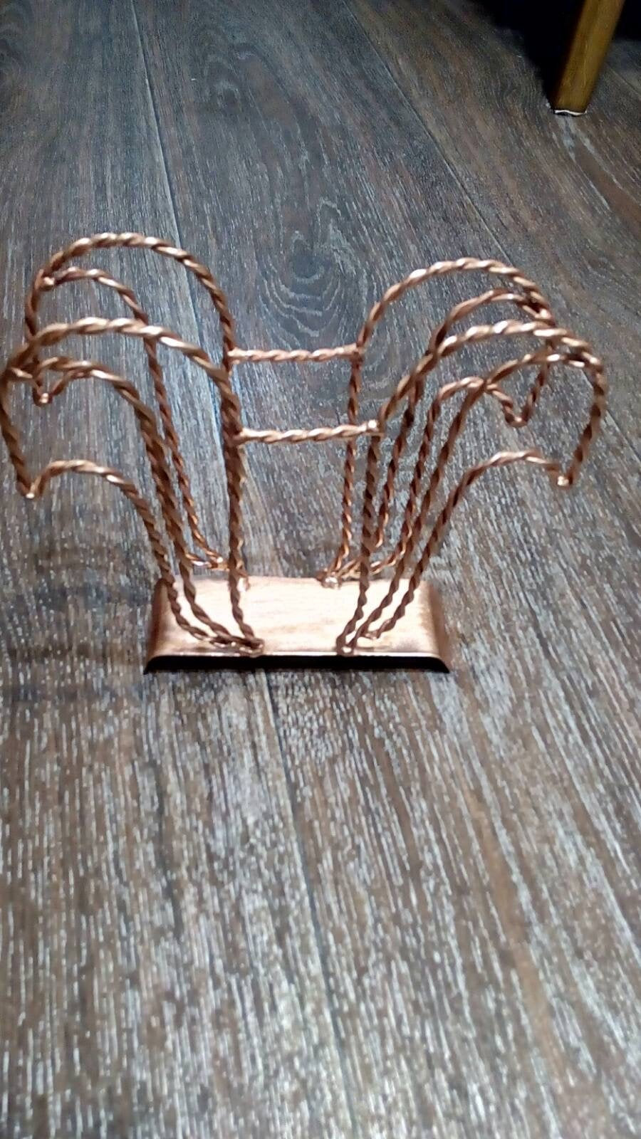 Napkin holder, copper napkin holder, 7th anniversary gift, custom jewelry, 7 year gifts, copper anniversary, kitchen gift, gift for wife