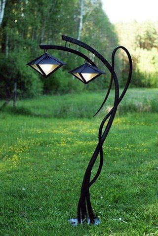 Garden lights, garden lamp, outdoor lantern, outdoor lighting, garden art, fairy garden, fairy home decor, sconce light, garden gift