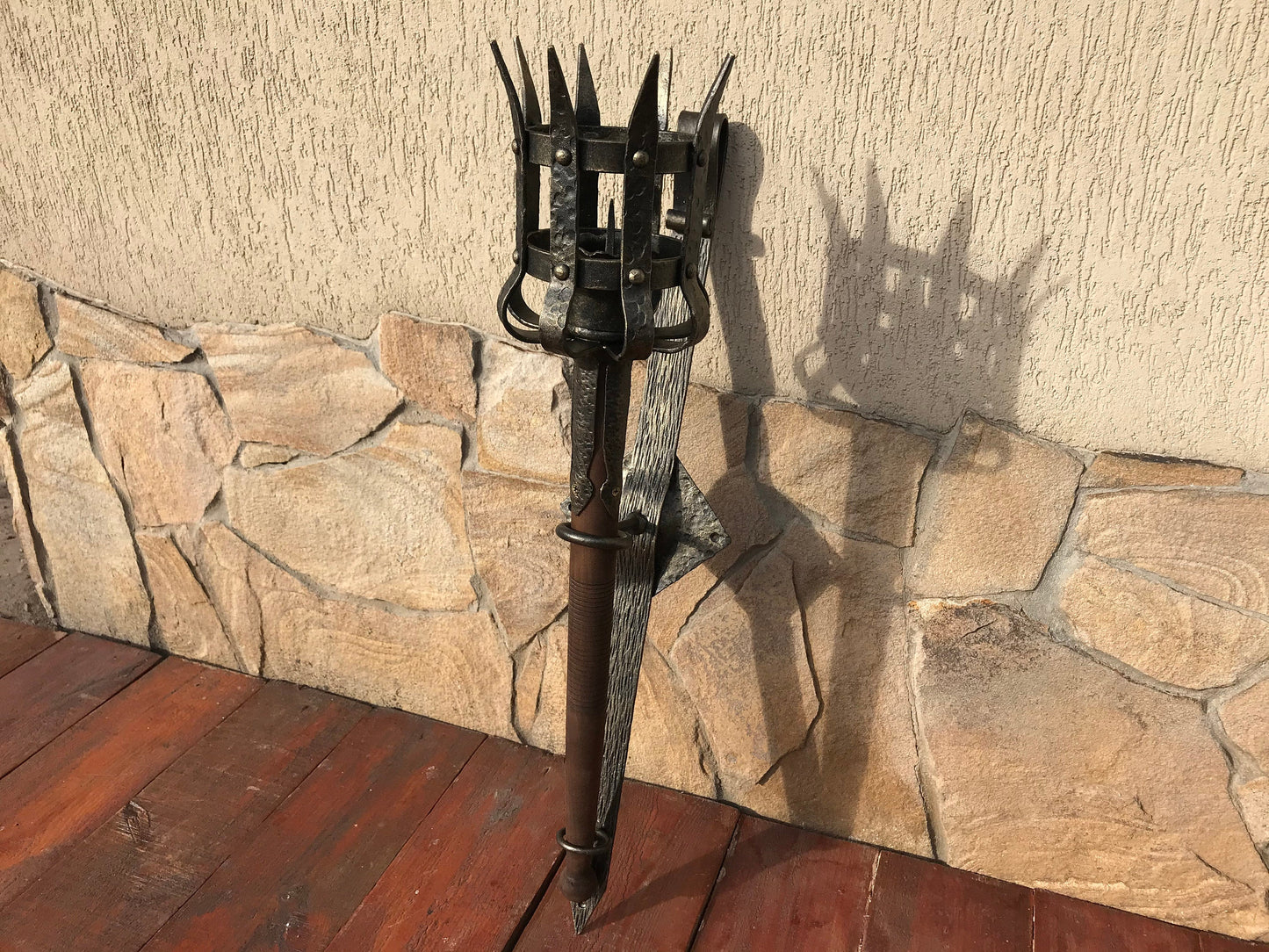 Torch, medieval torch, fire torch, torch candle holder, wall torch, wedding decor, wall sconce, viking torch, torch sconce, juggling, party