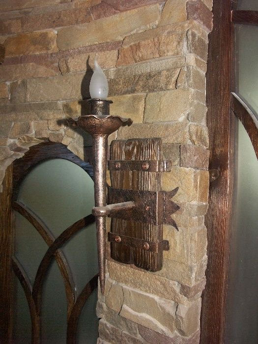 Wall sconce, torch, viking lantern, hand forged sconce, porch lamp, torch lamp, castle decor, medieval, castle, wall decor, medieval decor