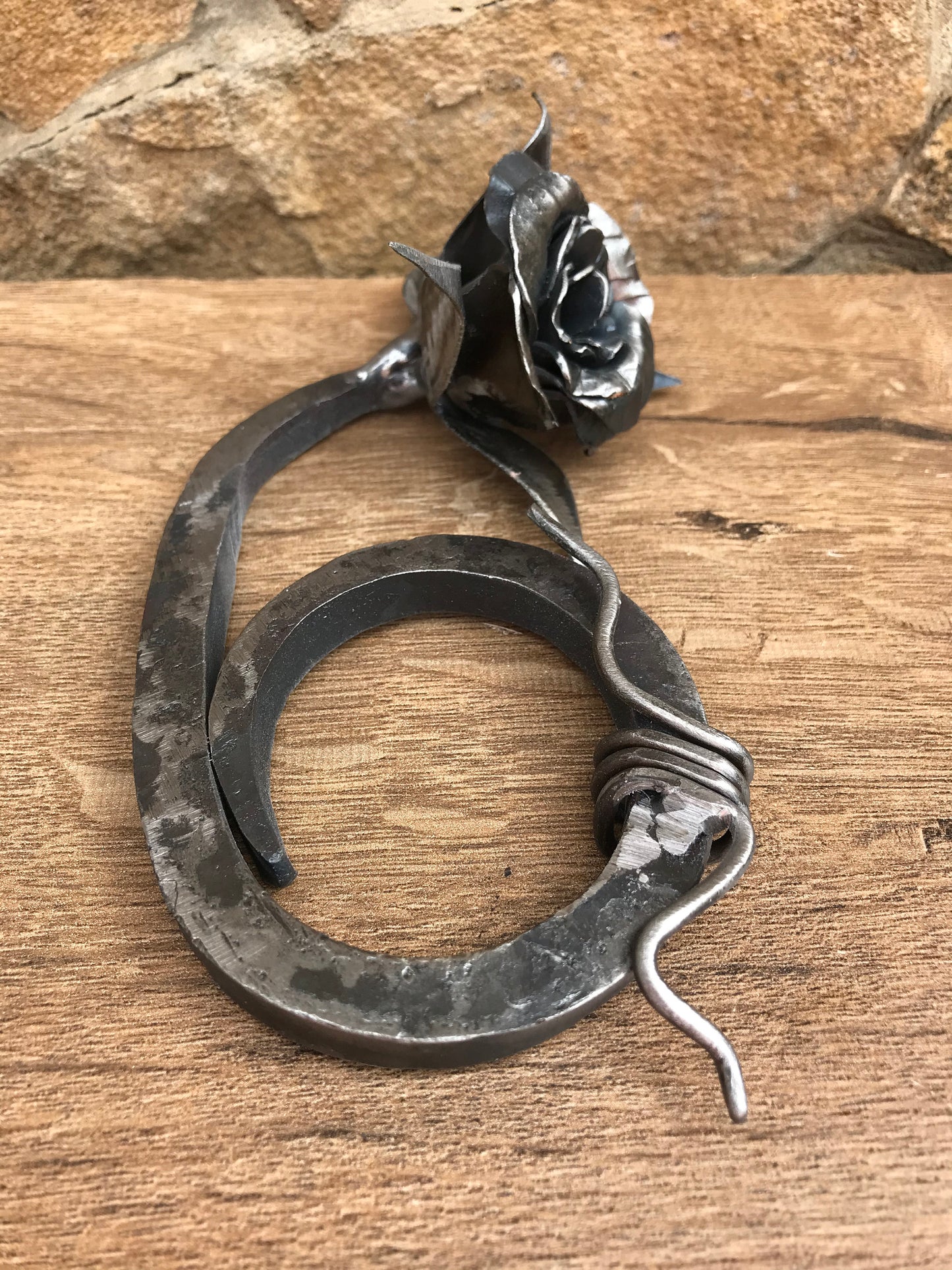 iron anniversary, 6th anniversary gift,hand forged six,iron rose,forged gifts,iron six,metal six,6 year anniversary,iron gift,iron gift idea