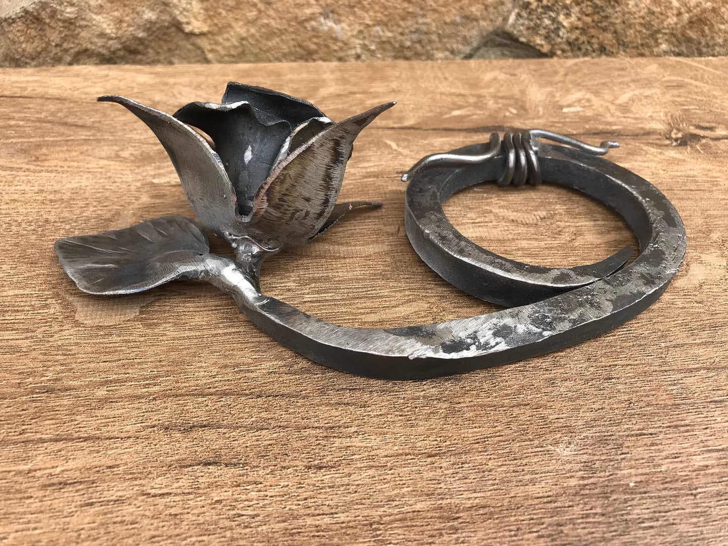 iron anniversary, 6th anniversary gift,hand forged six,iron rose,forged gifts,iron six,metal six,6 year anniversary,iron gift,iron gift idea