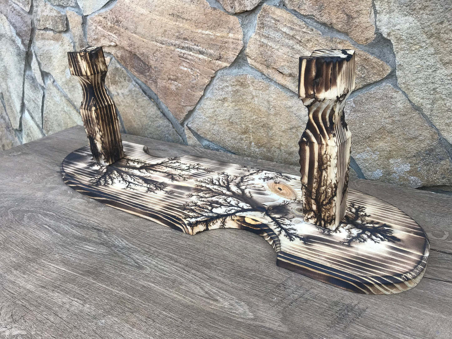 Trident holder, trident stand, wooden holder, wooden stand, holder, stand, trident, mermaid trident, Poseidon trident, Neptune trident