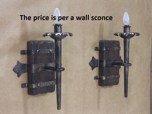 Wall sconce, torch, viking lantern, hand forged sconce, porch lamp, torch lamp, castle decor, medieval, castle, wall decor, medieval decor