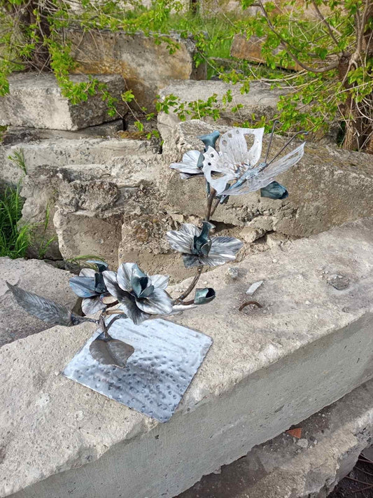 Iron orchid, 6th anniversary, iron anniversary, iron gift for her, iron gift for wife, iron gift for girlfriend,orchid,iron rose,iron flower