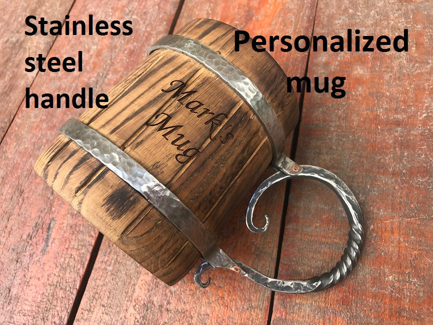 Beer mug, beer tankard, viking mug, viking beer cup, beer stein, viking style,groomsmen gift set,tankard mug,mug ideas,wooden mug, beer gift