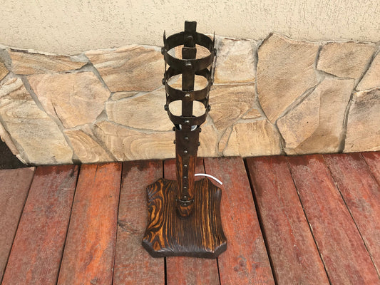 Viking lantern, viking torch, viking lamp, hand forged lamp, hand forged lantern, table lamp, medieval lamp, rustic lantern,medieval lantern