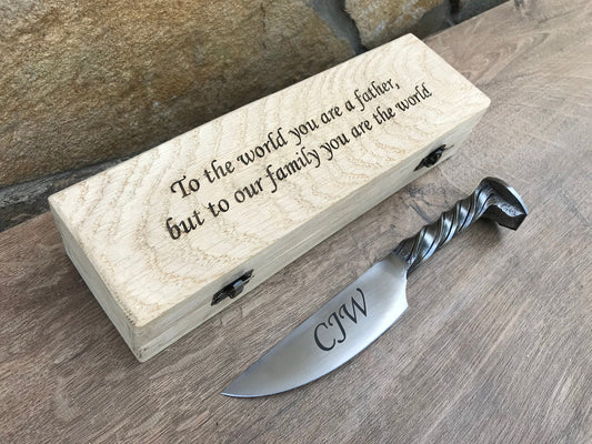 Fathers Day gift, gift for father, gift for dad, dad gift, railroad spike knife, best father, best father gift, gift for grandpa, daddy gift