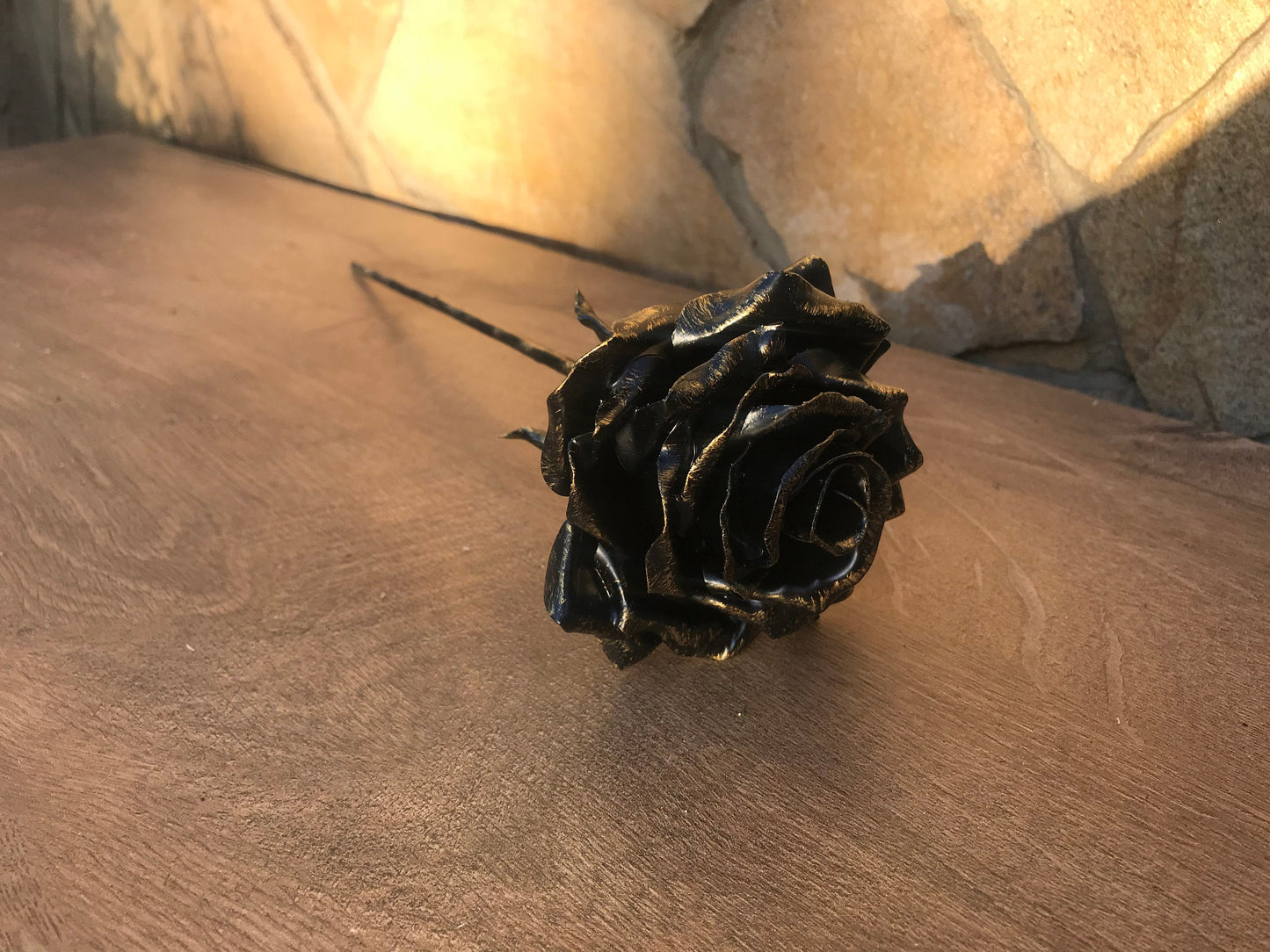 Forged rose, iron anniversary gift for her, iron gift for her, iron rose for her, wedding anniversary gift, iron anniversary, iron wedding