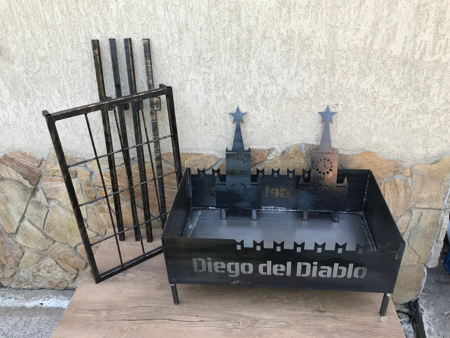 Brazier, charcoal grill, brazier grill, portable grill, fire pit, garden fire pit,skewers,iron gift,outdoor grill,bbq grill,Fathers day gift