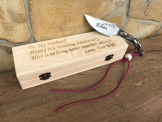 6 year anniversary, gift for husband, knife gift, 6th anniversary,6th anniversary gift for him,iron gift for him,iron gift idea,personalized