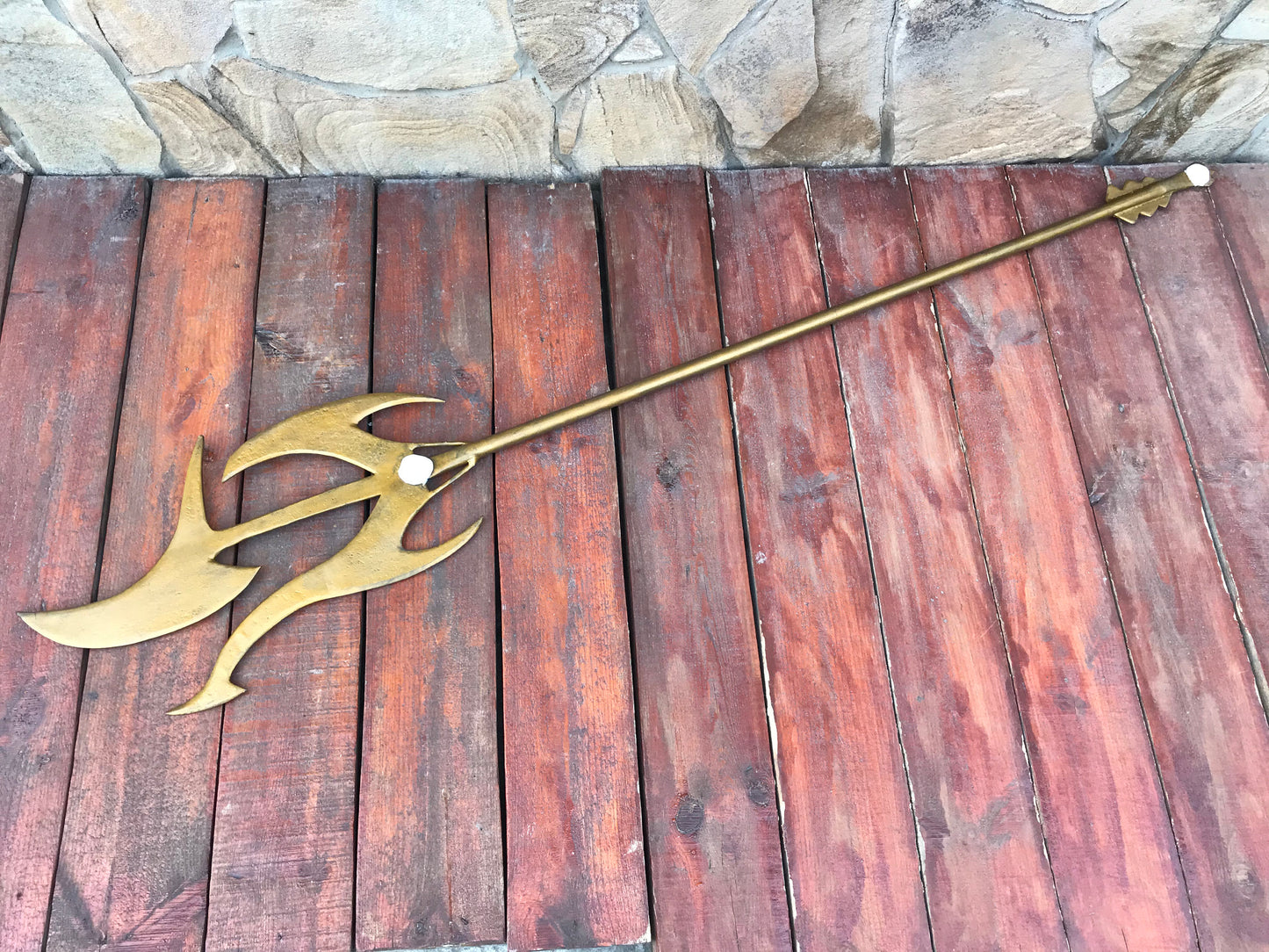 Mera trident, comics, cosplay trident, trident, cosplay weapon, cosplay armor, Aquaman, ocean gift, sea gift, iron gift, 6th anniversary,axe