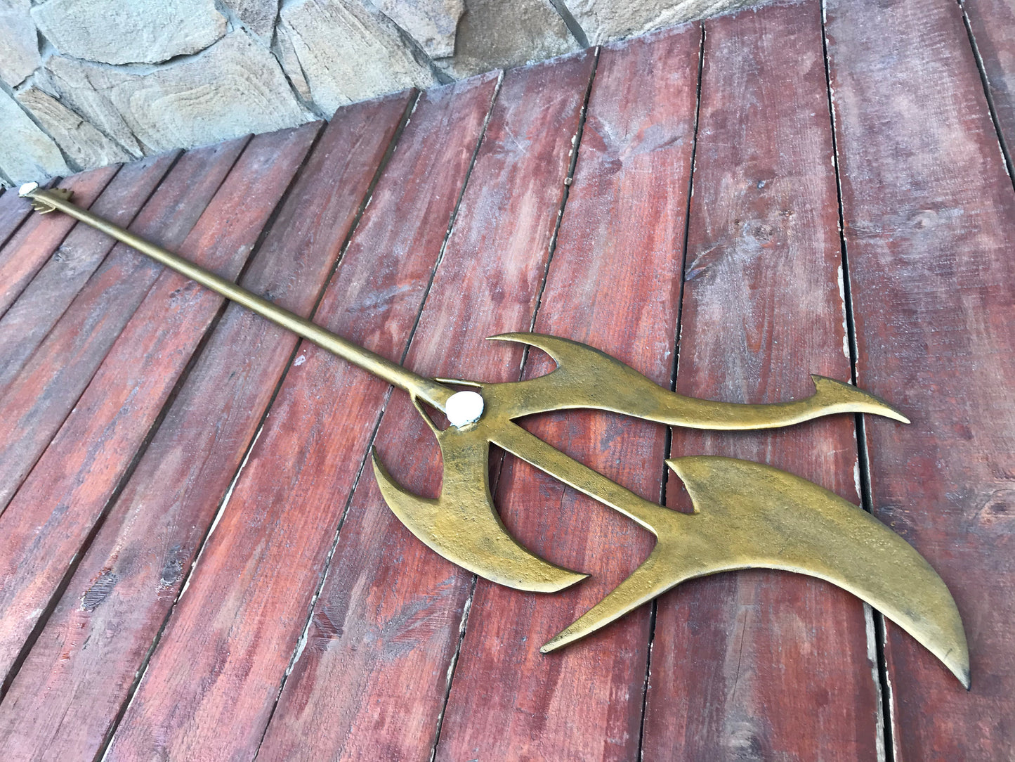 Mera trident, comics, cosplay trident, trident, cosplay weapon, cosplay armor, Aquaman, ocean gift, sea gift, iron gift, 6th anniversary,axe